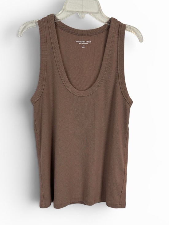 Abercrombie & Fitch Tops - Abercrombie & Fitch Brown Ribbed Scoop Tank Size L